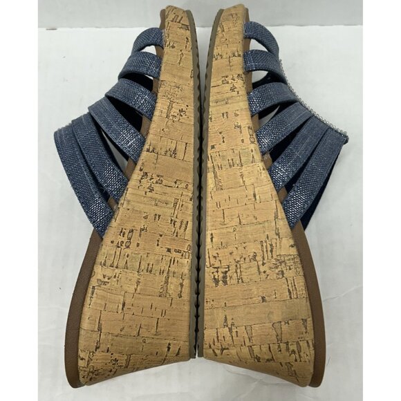 Skechers Blue and Brown Women's Sandals - Picture 7 of 9